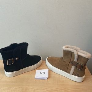 UGG Aika Ankle Sneaker Boot - Chestnut OR Black- - New